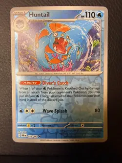 Huntail Uncommon Destined Rivals Reverse Holo 055/182 NM/M Pokemon - Image 1