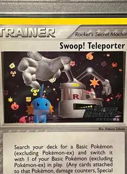 2004 Pokemon EX Team Rocket Returns SWOOP! TELEPORTER #9-Reverse Holo- PSA 10 - Image 3