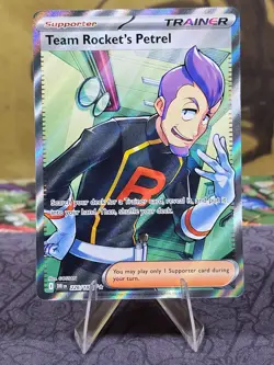 Team Rocket's Petrel 226/182 Sv10: Destined Rivals Pokemon Full Art Holo NM - Image 1