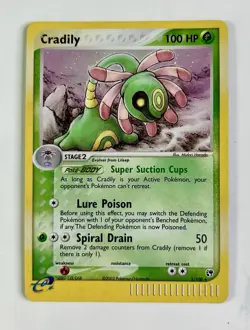 Cradily 2003 Pokemon Sandstorm Holo Rare #3/100 * Damaged - Image 1