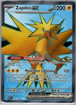 Zapdos ex 192/165 SV: Scarlet & Violet 151 - Pokemon Card - NM - Image 1