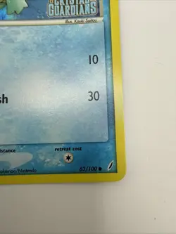 Squirtle 63/100 EX Crystal Guardians Reverse Holo Common Stamped Pokemon Card - Image 5