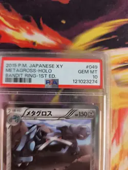 Pokemon Card Metagross Holo Bandit Ring XY 1. Edition Japanese PSA 10 - Image 4