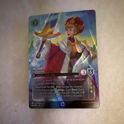 Disney Lorcana Arthur - King Victorious Foil 221/204 English TCG Card - Image 1