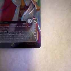 Disney Lorcana Arthur - King Victorious Foil 221/204 English TCG Card - Image 2