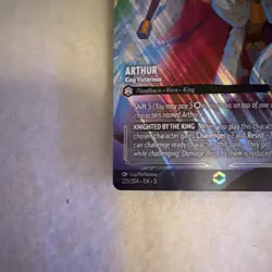 Disney Lorcana Arthur - King Victorious Foil 221/204 English TCG Card - Image 3