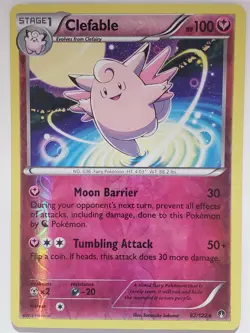 REVERSE HOLO Clefable 82/122 LP - XY Breakpoint Pokemon Card Sanosuke Sakuma Art - Image 1