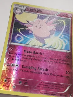 REVERSE HOLO Clefable 82/122 LP - XY Breakpoint Pokemon Card Sanosuke Sakuma Art - Image 2