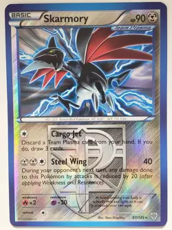 REVERSE HOLO Skarmory 87/135 VLP - RARE Non Holo Plasma Storm Pokemon Card - Image 1