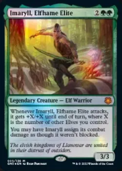 MTG Imaryll, Elfhame Elite [Game Night: Free-for-All] Foil Near Mint Magic - Image 1