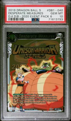Dragon Ball Super Card Game 2020 Desperate Measures Tournament Prize PSA 10 DBS - Image 1