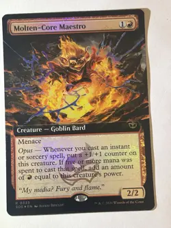 Molten-Core Maestro Extended Art Foil #335 MTG Secrets of Strixhaven NM - Image 1