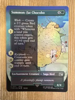 Summon: Fat Chocobo MTG Final Fantasy 0371 Borderless Common Foil NM - Image 1
