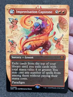 Improvisation Capstone Borderless Secrets of Strixhaven Regular MtG - Image 1