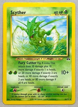 Pokemon Scyther #46/75 Uncommon - 2001 Unlimited Neo Discovery - Near Mint (NM) - Image 1