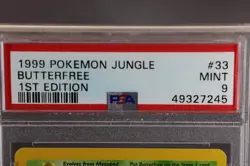 1999 Pokemon Butterfree, 1st Ed. Jungle #33/64, PSA 9 Mint - Image 4