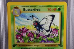 1999 Pokemon Butterfree, 1st Ed. Jungle #33/64, PSA 9 Mint - Image 5