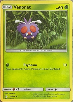 Venonat - 10/214 - Unbroken Bonds Pokemon 2019 - Image 1