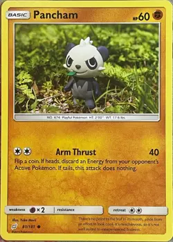 Pancham - 81/181 - Team Up Pokemon 2019 - Image 1