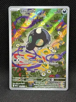 Pokemon TCG SHROODLE 149/132 Mega Evolution Illustration Rare - Image 1