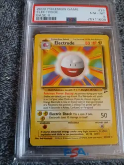 Pokemon Electrode 025/130 Base Set 2 PSA 8 Rare - Image 2