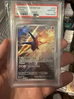 Pokemon 2024 Latios 203/191 IR Surging Sparks GEM MINT PSA 10 - Image 1