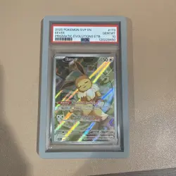 Eevee 173 Pokemon Scarlet & Violet Prismatic Evolutions ETB Promo PSA 10 - Image 1