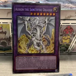 Albion the Sanctifire Dragon RA05 Starlight Rare 1st Edition LP - Image 2