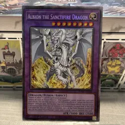 Albion the Sanctifire Dragon RA05 Starlight Rare 1st Edition LP - Image 3