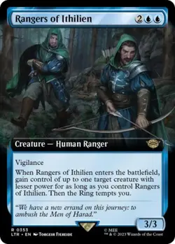 Rangers of Ithilien (Extended Art) -Foil Light Play MTG - Image 1