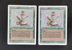 MTG 2 x Cockatrice English 3rd Edition Revised 1NM 1LP Magic The Gathering - Image 1