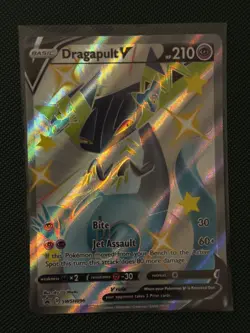 Pokemon Card Dragapult V SWSH096 Promo Shiny Full Art Shining Fates NM - Image 1
