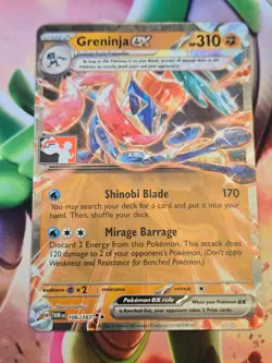 Greninja ex - Holo Double Rare Prize Pack Series Cards 106/167 NM - Image 1