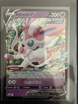 Sylveon V SWSH202 Black Star Promo Ultra Rare Holo Pokemon TCG Card - Image 1