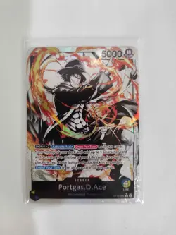 One Piece Card Game Portgas D Ace ST13-002 Alt Art Leader The Three Brothers NM - Image 1