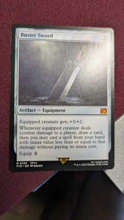 Buster Sword Final Fantasy MTG NM never played - Image 1