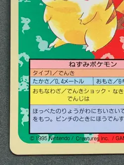 Pokemon card Pikachu NO.025 Blue Back Topsun Pokemon TCG Japanese 1995 Rare - Image 5