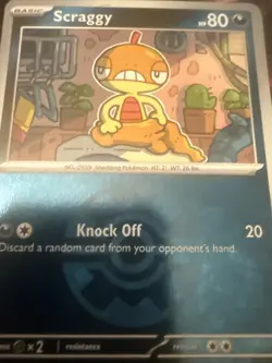 Scraggy (Quick Ball) Common ME: Ascended Heroes 134/217 NM Pokemon Reverse Holo - Image 2