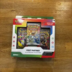 Pokemon First Partner Illustration Collection—Series 1 SEALED Mega Evolutions - Image 1