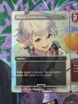 MTG Final Fantasy Swords To Plowshares&Alphinaud Foil Promo (FA) MagicConLV 2025 - Image 2