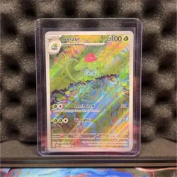 Pokemon TCG Ivysaur 167/165 Scarlet & Violet 151 Illustration Rare Full Art Holo - Image 1