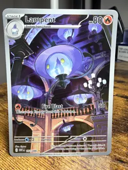 Pokemon White Flare Lampent 102/086 Illustration Rare NM English - Image 1