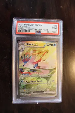 Pokemon Milotic ex 237/191 Surging Sparks SIR Holo English 2024 PSA 9 - Image 1