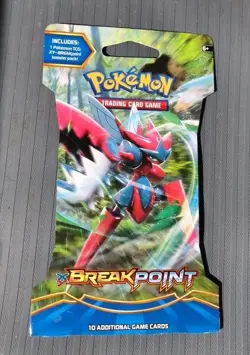 Pokemon XY Breakpoint Sleeved Booster Pack Scizor Artwork Factory Sealed 2016 - Image 1