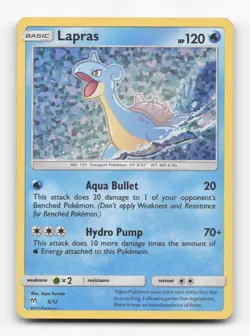 Pokemon TCG - Lapras 005/012 Damaged Holo Promo McDonald's Promos 2019 - Image 1