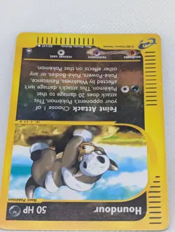 Houndour 087/147 Aquapolis Reverse Holo Rare Pokemon TCG Nintendo e-reader LP - Image 4