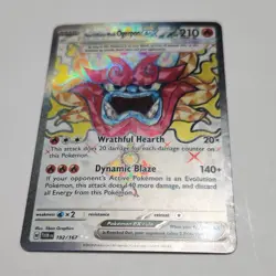 Pokemon Hearthflame Mask Ogerpon EX 192/167 Twilight Masquerade Ultra Rare Holo - Image 2