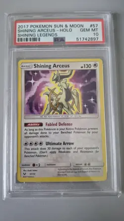 Pokemon TCG Shining Legends - Shining Arceus 57/73 [PSA10] - Image 1