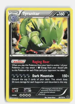 Tyranitar 056/124 Miscellaneous Cards & Products Holo Promo Pokemon Holo HP - Image 1