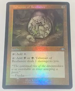 FOIL Talisman of Resilience Retro MH1 Modern MTG MAGIC THE GATHERING UNPLAYED - Image 1